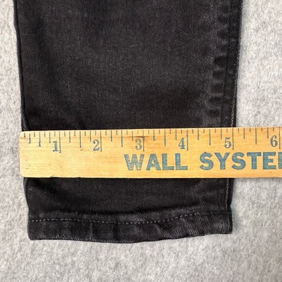 Asos Design Jeans Skinny Mid Rise Men Black W32L34 Distressed Cotton Blend Denim - Picture 9 of 9